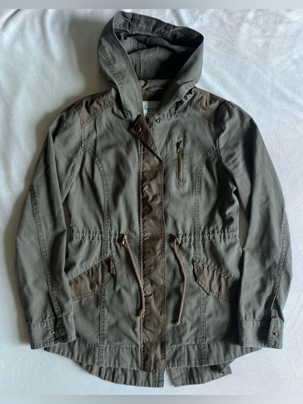 Military Style Jacket Olive Green American Rag Size S Utility Army Cargo
